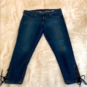 Banana Republic Ankle Jeans w/ Tie Detail sz:31/12